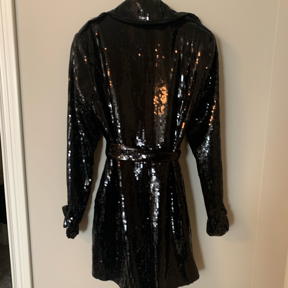 Sequin Trench Coat
